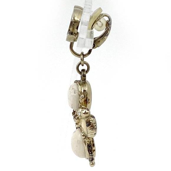CHANEL Rare Stone Clip Dangle Earrings - Picture 3 of 8